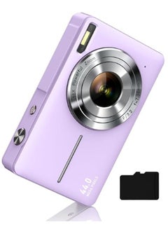 Buy Digital Camera Fhd 1080P Kids Camera Purple 32Gb Memory Card 16X Zoom Two Batteries Lanyard in Saudi Arabia