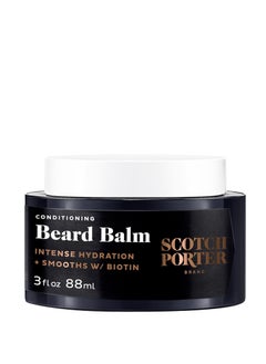 اشتري Scotch Porter Conditioning Beard Balm – Smooth, Shape, Moisturize & Soften Coarse, Dry Beard Hair while Encouraging Growth for a Fuller/Healthier-Looking Beard – Original Scent, 3 oz. Jar في الامارات