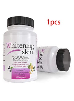 Buy Glutathione Whitening Pills - Dark Spots & Acne Scar Remover - 5000mg -   Vegan Skin Bleaching Pills with Anti-Aging & Antioxidant Effect - 120 Capsules in Saudi Arabia