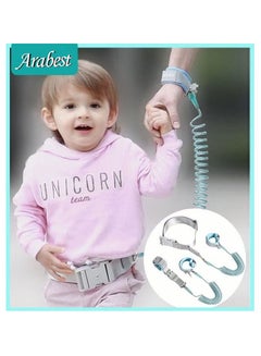 Buy 2 in 1 Toddler Leash, Baby Anti Lost Wrist Link, Child Safety Harness Tether, Kids Walking Wristband Assistant Strap Belt for Parent Boys Girls Outdoor Activity in Saudi Arabia