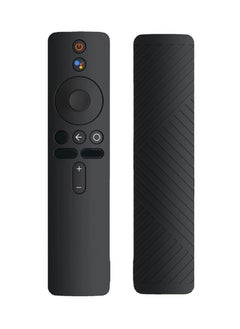 اشتري قطعتان من غطاء السيليكون لجهاز Xiaomi TV Stick 4K، حافظة واقية لجهاز التحكم عن بعد، غطاء بديل مقاوم للصدمات باللون الأسود في السعودية