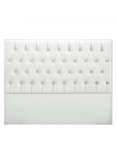 Buy H100 | Velvet headboard - White in Saudi Arabia