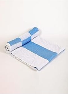 اشتري Ariika Loom Cotton Summer Towel 100% Cotton, 150 cm x 90 cm Size, Blue في مصر