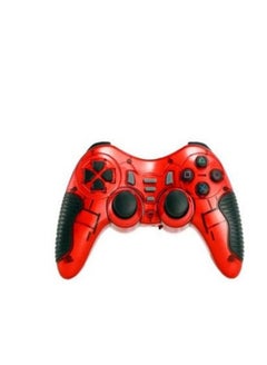 Buy Wireless Gamepad - 7 in 1 for PS1, PS2, PS3, Laptop, PC, USB, Android TV, Android Media Box - with battery - Red Color in Egypt