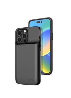 Buy iPhone 14 Pro Battery Case Cover for Black - 3500mAh in UAE