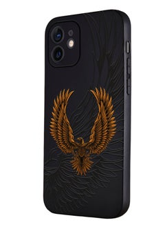 Buy for iPhone 12 Mini Case, Shockproof Protective Phone Case Cover for iPhone 12 Mini, with The Eagle in flight Pattern in UAE