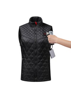 Buy New Womens Vest Heating Vest Explosions Cold-proof Heating Suit usb Smart Heating Suit Charging Vest Cross-Border Black-zone nine fever in UAE