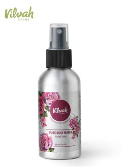 Buy Rosewater Face Toner For Oily Skin Refine Pores Clear Skin 100 ml in UAE