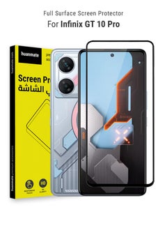 Buy Edge to Edge Full Surface Screen Protector For Infinix GT 10 Pro Black/Clear in Saudi Arabia