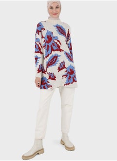 Buy Turtle Neck Printed Tunic in UAE