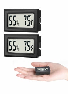 Buy Mini Digital Thermometer, SYOSI 2-Pack Hygrometer Indoor Humidity Monitor Temperature Humidity Gauge Meter with Fahrenheit (℉) for Humidors, Greenhouse, Garden, Cellar, Closet, Fridge in UAE