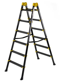 Buy 6-Step Foldable Ladder | Durable Aluminum Alloy | Lightweight & Space-Saving Design | Anti-Skid Secure Base | Easy To Move & Handle | Suits Both Home & Professional Needs in UAE