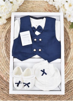 Buy 4-Piece Baby Suit Set with Gift Box in Saudi Arabia