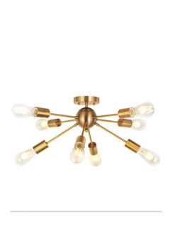 Buy American Nordic Simple Chandelier Ceiling Lamp Kitchen Dining Room Living Room Creative Chandelier Gold Clever Design in UAE