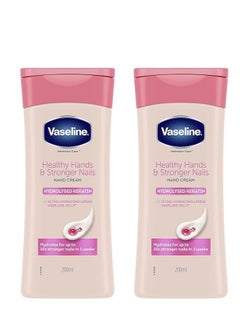 Buy Vaseline Pack Of 2 Intensive Care Healthy Hands Stronger Nails Cream 200ml in Saudi Arabia