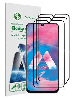 Buy 3 Pack For Samsung Galaxy A30 Screen Protector 3D Tempered Glass Full Glue Back in UAE