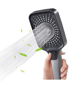 اشتري Shower Head High Pressure Shower Heads with 4 Spray Modes, Powerful Square Shower Head to Increase Water Pressure, Handheld Shower Head, Universal Water Saving Shower Head في الامارات