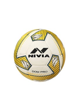 Buy Nivia Dom Pro PU Football/Soccer Ball-Yellow,Size-5 (DOM05) in UAE