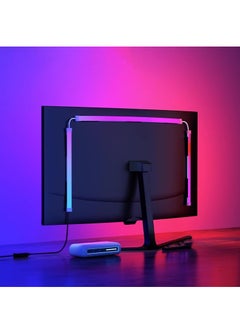 Buy Monitor Led Backlight 24 Inch Led Strip Lights Sync with Screen Color or Music RGB Computer Light Bar Behind Monitor Supports Pc or Mac in Saudi Arabia