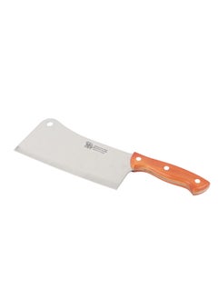 Buy Stainless steel cleaver knife - brown, 36 x 10 cm in Saudi Arabia