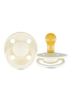 Buy Rebael Mono Natural Rubber Round Pacifier Size 1 - Baby 0-6M (1-pack) - Champagne in Saudi Arabia