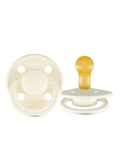 Buy Rebael Mono Natural Rubber Round Pacifier Size 1 - Baby 0-6M (1-pack) - Champagne in Saudi Arabia