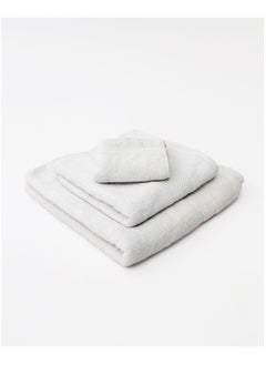 Buy Egyptian Cotton Set Of 3 (1 Hand-1 Face-1 Bath) White in Egypt