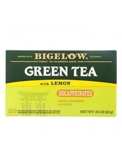 Buy Bigelow Green Tea With Lemon Decaf 0.91 Oz(Pack Of 6) in UAE