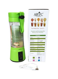 Buy ARTC 1 Piece USB Rechargeable Electric Blender And Portable Juicer Bottle with Six Blades Green in UAE