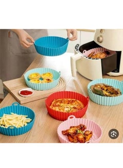 Buy 1-Piece Silicone Air Fryer Molds Easy to use and clean - Random Color in Egypt