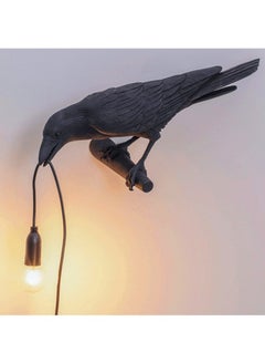 Buy Lucky Bird Decorative Night Light, Crow Wall Lamp, Table Lamp, Home Furnishings, Bedroom Bedside, Living Room (Black, Left) in Saudi Arabia