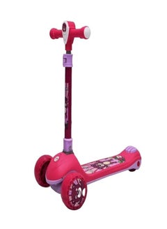 Buy Children's scooter suitable for ages 4 to 14, equipped with three large wheels, lights, and music. in Saudi Arabia