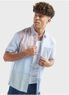 اشتري Striped Relaxed Fit Shirt في الامارات