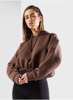 اشتري Drawstring Knitted Hoodie في السعودية