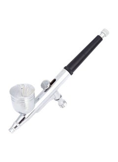 Buy Dual-Action Spray Gun Air Brush Set Silver 24x5x18centimeter in Saudi Arabia