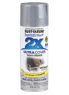 اشتري Rust-Oleum Spray Paint Painters Touch 2X Satin Aluminum 12oz في الامارات