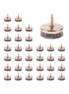 ALIMITOPIA 40pcs Furniture Felt Pad Heavy Duty Nail-on Chiar Slider