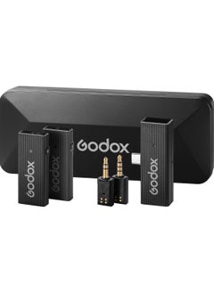 اشتري Godox MoveLink Mini UC 2-Person Wireless Microphone System for Cameras & Mobile Devices (2.4 GHz, Classic Black) في مصر