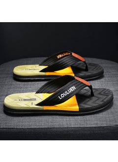 اشتري 2024 New Mens Flip-Flops Summer Casual SandalsL-217 Orange L-217 Orange في السعودية