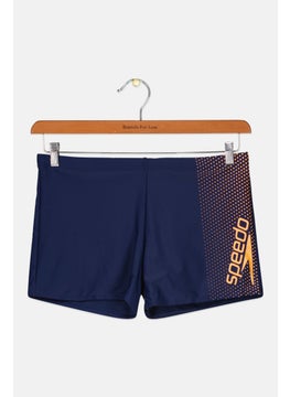 Buy Men Gala Logo Aqua Short, Navy/Orange in UAE