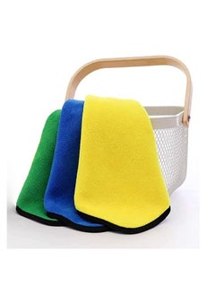 اشتري 3 Pcs Soft Microfiber Car Care Towel Cleaning Cloth for Polish The Exterior of Cars في الامارات