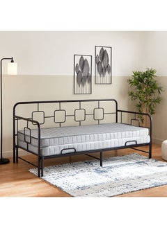 Buy Urban Single Extendable Metal Day Bed 183x95.5x207 cm in Saudi Arabia