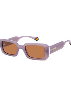 Buy Women's Polarized Rectangular Sunglasses - Pld 6208/S/X Violet Millimeter - Lens Size: 52 Mm in Saudi Arabia