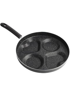 Buy Egg Pan, 4 Hole Omelet Pan for Burger Eggs Ham Pancake Maker, Non-stick Egg Frying Pan Breakfast Maker Cookware, Compatible with All Heat Sources in Saudi Arabia