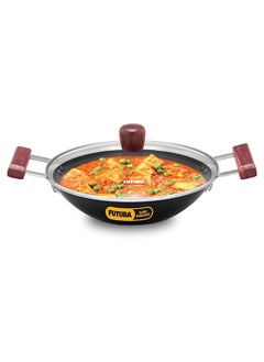 اشتري Hawkins Futura Deep-Fry Pan W/Gl Lid 2L,26Cm,3.25Mm (F.Bottom)(Ad20G) (8) في الامارات