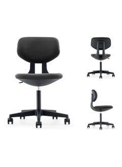 Buy NAVO Pluto, Compact Home Office Desk Chair | Small Study Chair | Adjustable Low-Back Computer Task Chair with Swivel Casters and Height Adjustment in UAE