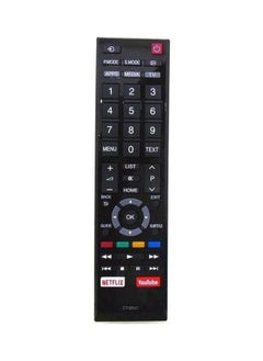 اشتري New Replacement Remote Control For Toshiba 3D Smart Led Lcd Tv 42Rv635Db 40Lv665Db 42Av635Db Ct-8547 Black في الامارات