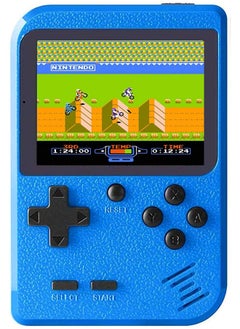 Buy Retro Handheld Game Console Portable Game Player with 400 Games 1040mAh Rechargeable Battery Inch Screen Blue in UAE