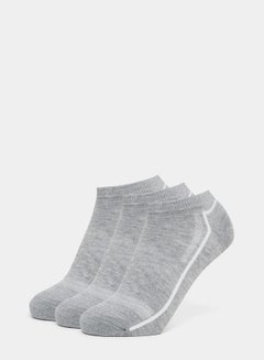 Buy Pack of 3 - Contrast Striped Detail Ankle Socks in Saudi Arabia