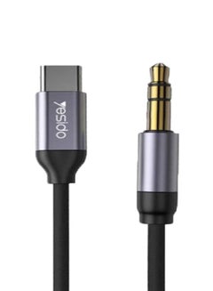 اشتري Type C To  AUX Adapter  Audio Cable Black في الامارات